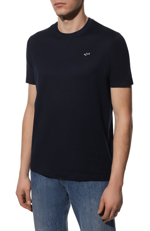 Хлопковая футболка Paul&Shark C0P1092 Синий  C0P1092 Фото 3