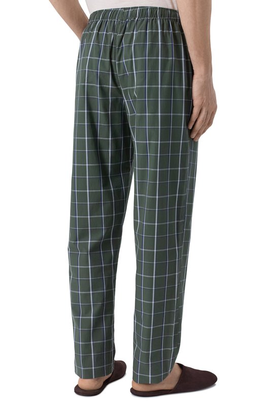 Хлопковые домашние брюки Hanro 075114 Зелёный  075114 Фото 4