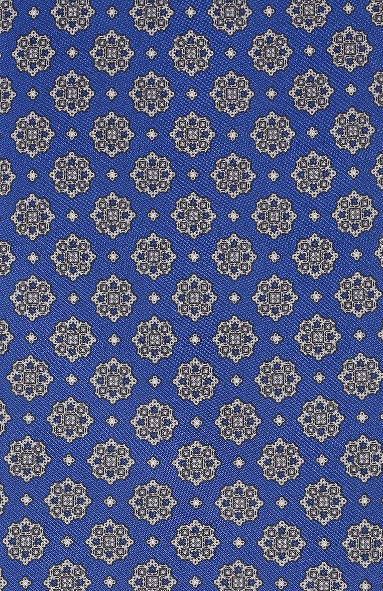 Мужской комплект из галстука и платка STEFANO RICCI синего цвета, арт. DH/45101 | Фото 4 (Принт: С принтом; Материал: Текстиль, Шелк; Материал сплава: Проставлено; Нос: Не проставлено)