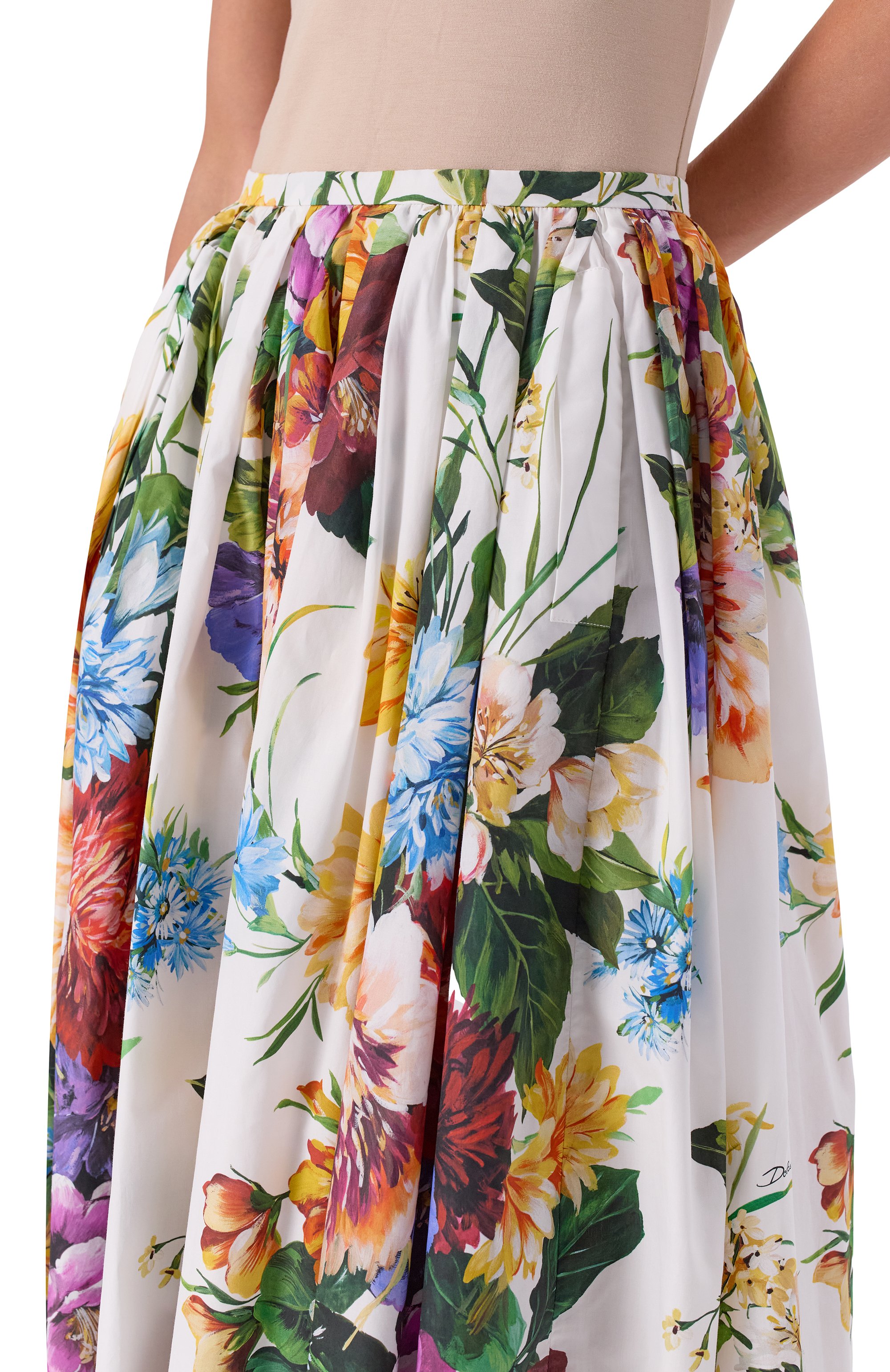 Хлопковая юбка DOLCE & GABBANA, арт. F4CNZT/HS5TR, фото 5