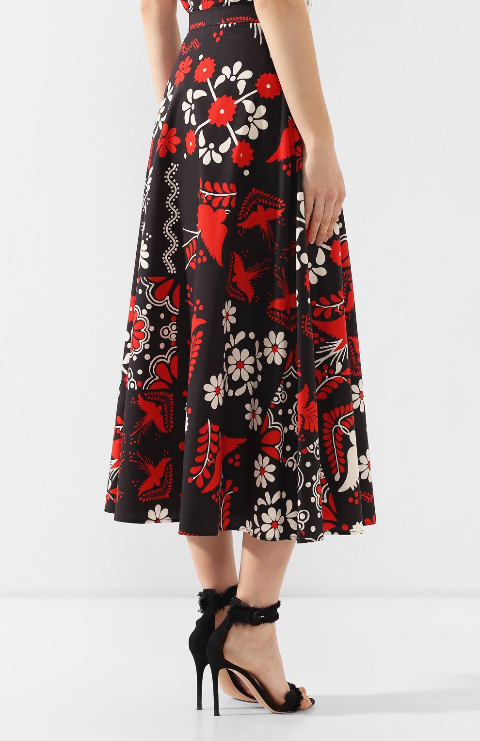 Хлопковая юбка REDVALENTINO, арт. RR0RAA75/SQU, фото 4