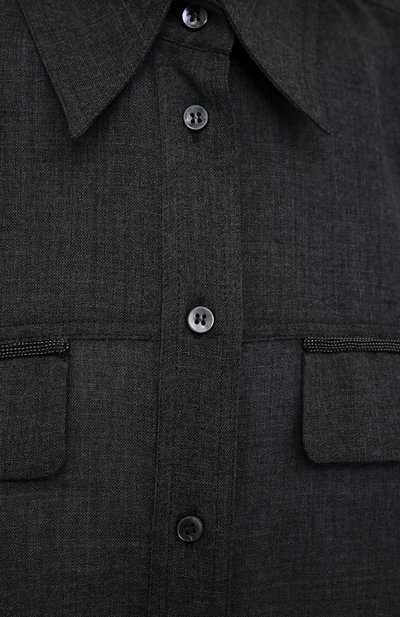 Шерстяная рубашка BRUNELLO CUCINELLI, арт. MP914NQ706, фото 5