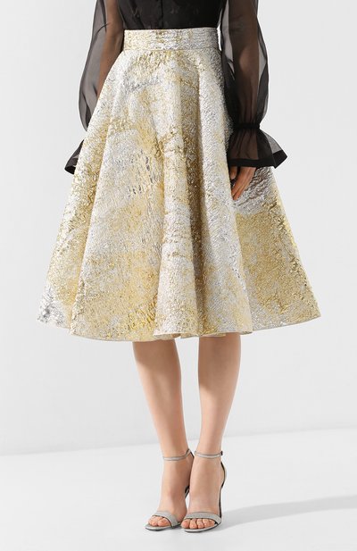 Юбка DOLCE & GABBANA золотого цвета по цене 157500 руб., арт. F4BS6T/HJMJS, фото 3 Юбка DOLCE & GABBANA, арт. F4BS6T/HJMJS, фото 3