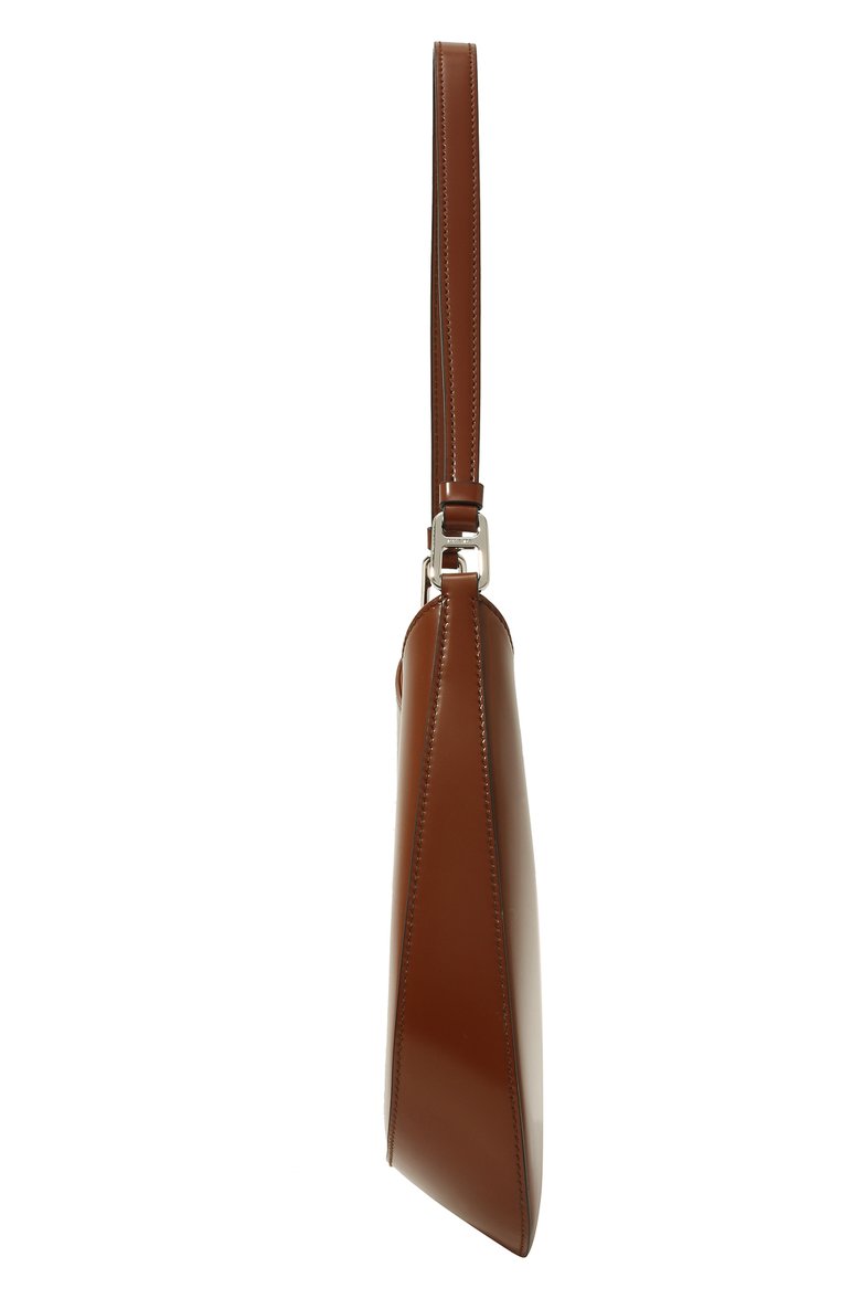 Женская сумка cleo PRADA коричневого цвета, арт. 1BC499-ZO6-F02TX-OOO | Фото 4 (Сумки-технические: Сумки top-handle; Размер: medium; Материал: Натуральная кожа; Материал сплава: Проставлено; Нос: Не проставлено; Драгоценные камни: Проставлено)
