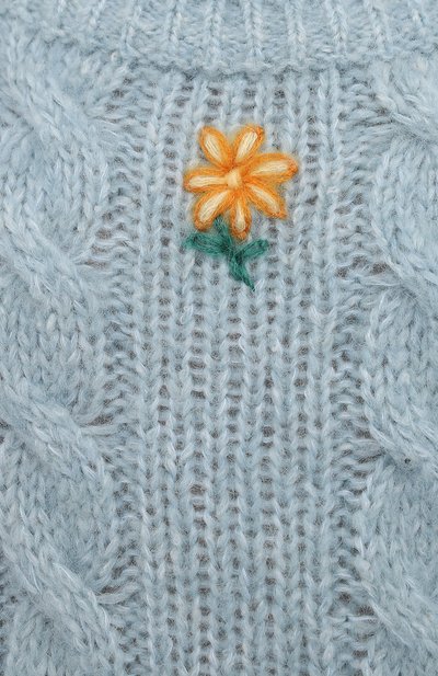 Шерстяной пуловер ALESSANDRA RICH голубого цвета по цене 54400 руб., арт. FAB2461-K3212, фото 5 Шерстяной пуловер ALESSANDRA RICH, арт. FAB2461-K3212, фото 5