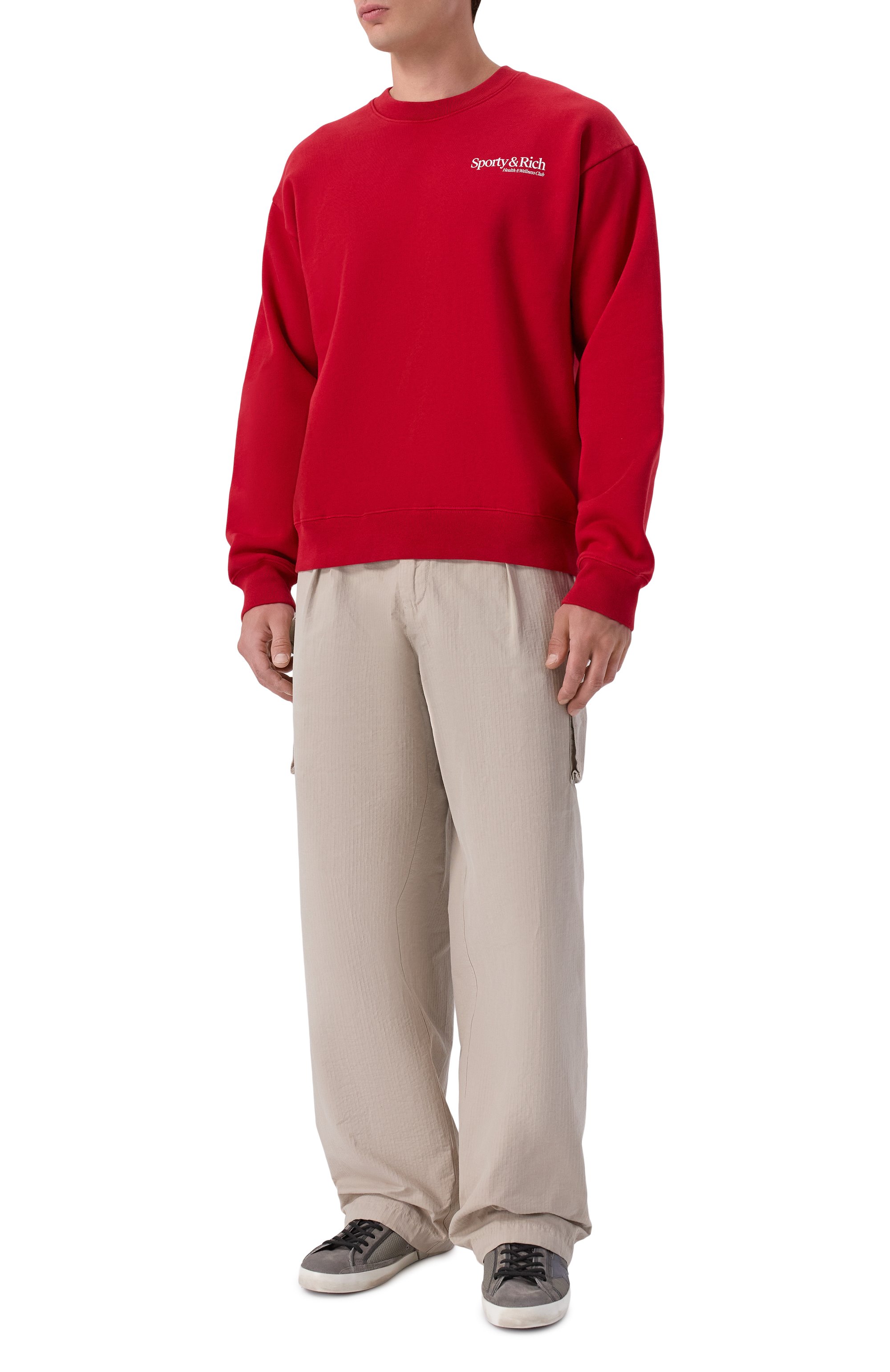 Хлопковый свитшот SPORTY AND RICH, арт. ST098710087RE15, фото 2