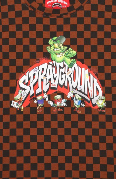 Хлопковая футболка SPRAYGROUND, арт. SPY1530/SPRAYGR0UND CHARACTERS REGULAR T-SHIRT, фото 3