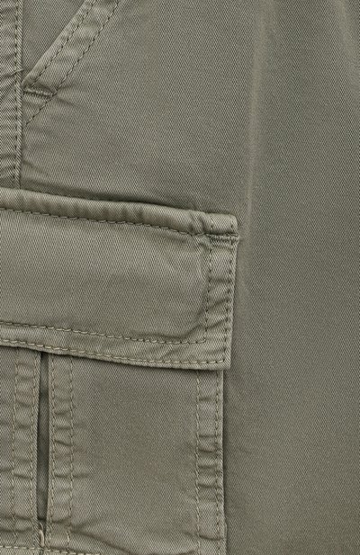 Хлопковые шорты IL GUFO зеленого цвета по цене 13450 руб., арт. P23PB174C6034/5, фото 3 Хлопковые шорты IL GUFO, арт. P23PB174C6034/5, фото 3