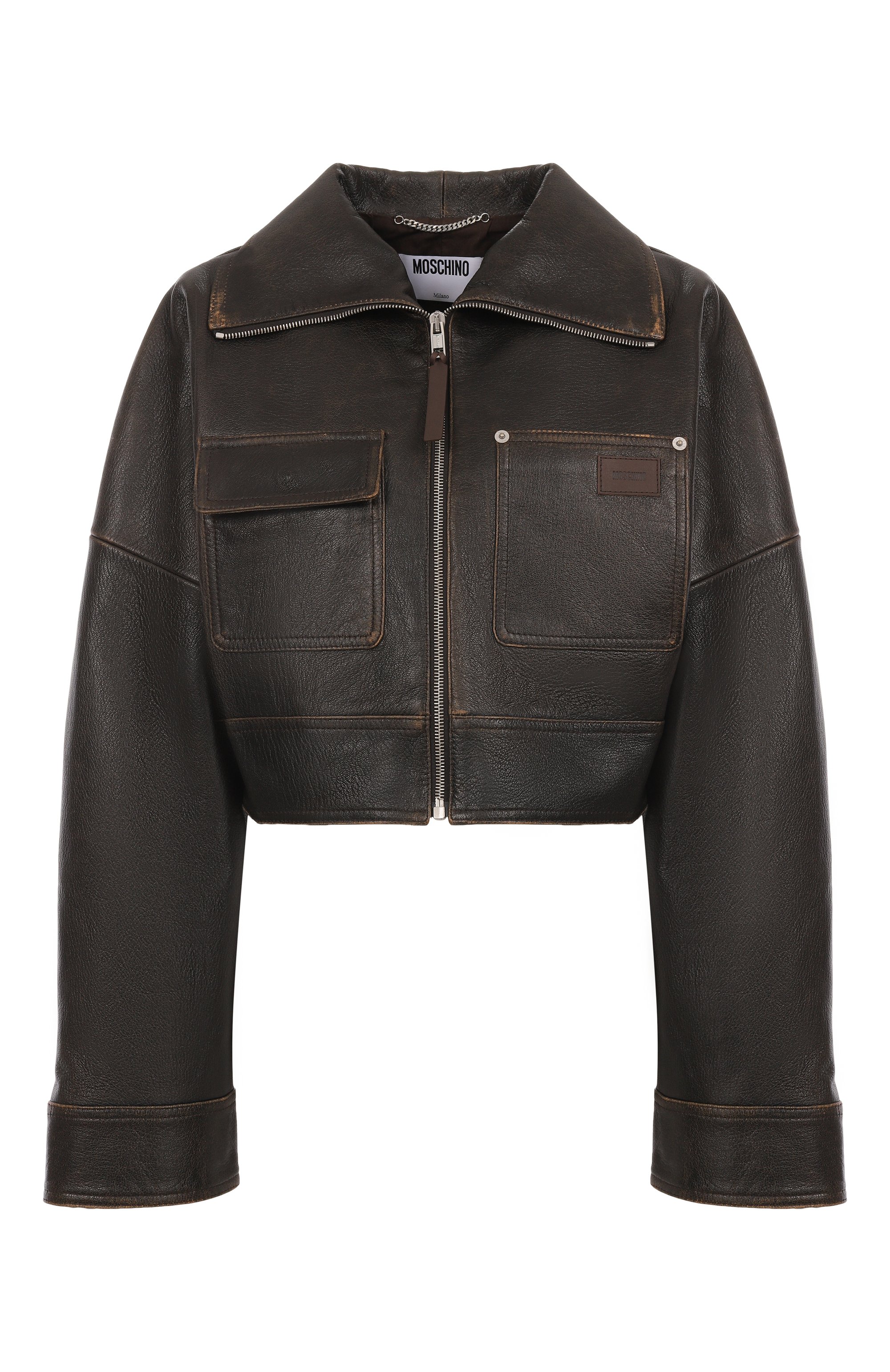 Кожаная куртка MOSCHINO, арт. A3703/5471, фото 1