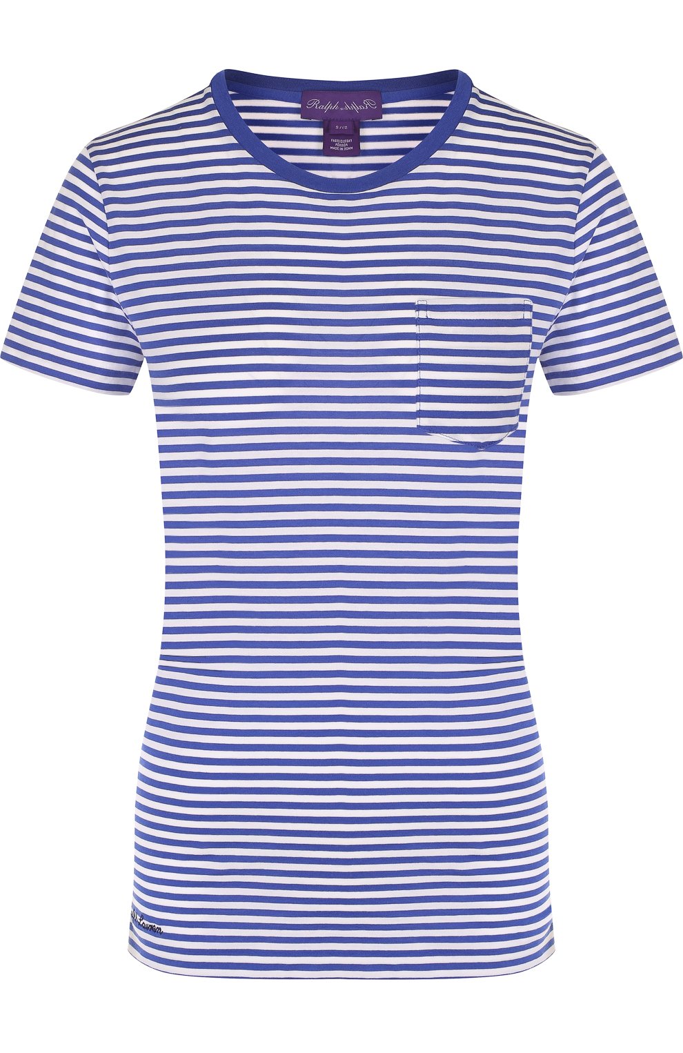 Хлопковая футболка в полоску с круглым вырезом RALPH LAUREN, арт. 290708491, фото 1