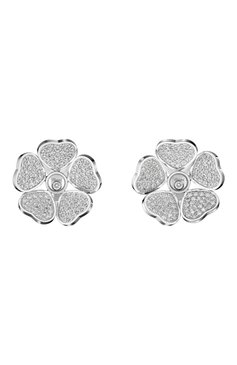 Женские серьги CHOPARD бесцветного цвета, арт. 84A085-1901 | Фото 1 (Материал сплава: Белое золото; Региональные ограничения белый список (Axapta Mercury): Не проставлено; Нос: Не проставлено)