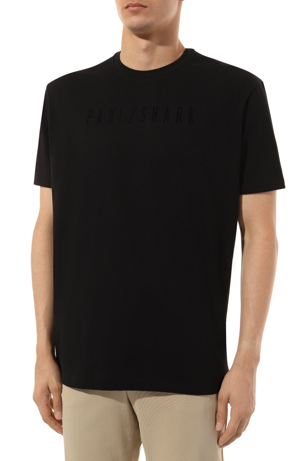 Хлопковая футболка PAUL&SHARK черного цвета по цене 21600 руб., арт. 14311638/011, фото 3 Хлопковая футболка PAUL&SHARK, арт. 14311638/011, фото 3