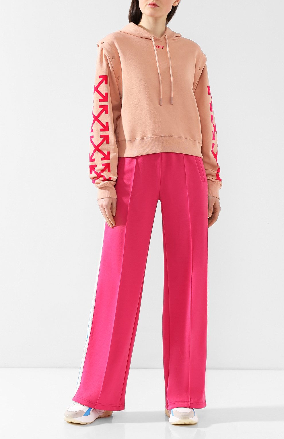 Хлопковое худи OFF-WHITE, арт. 0WBB028R190030670328, фото 2