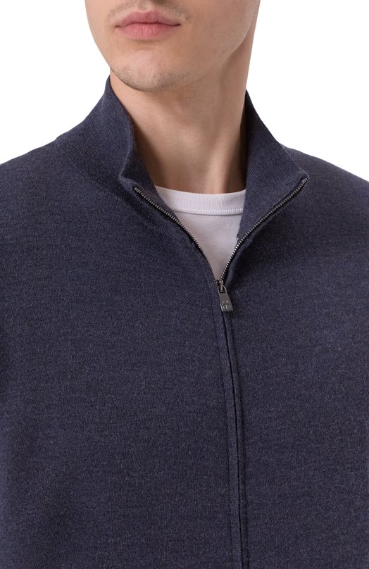 Шерстяной кардиган Corneliani 26M585-2625121 Синий  26M585-2625121 Фото 5