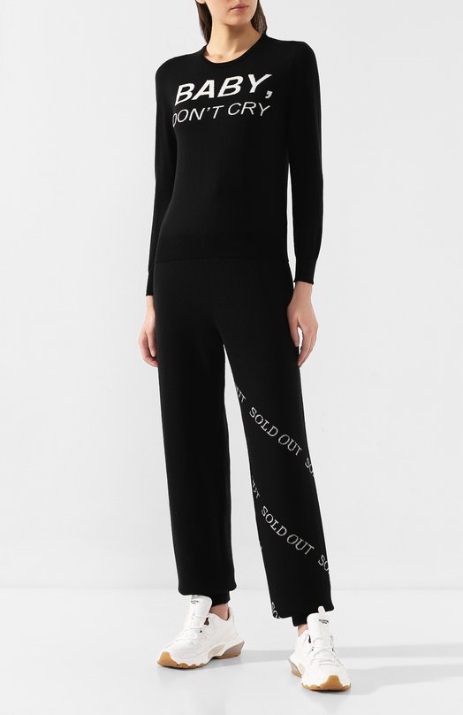 Шерстяной пуловер Nervure Чёрный, фото 2