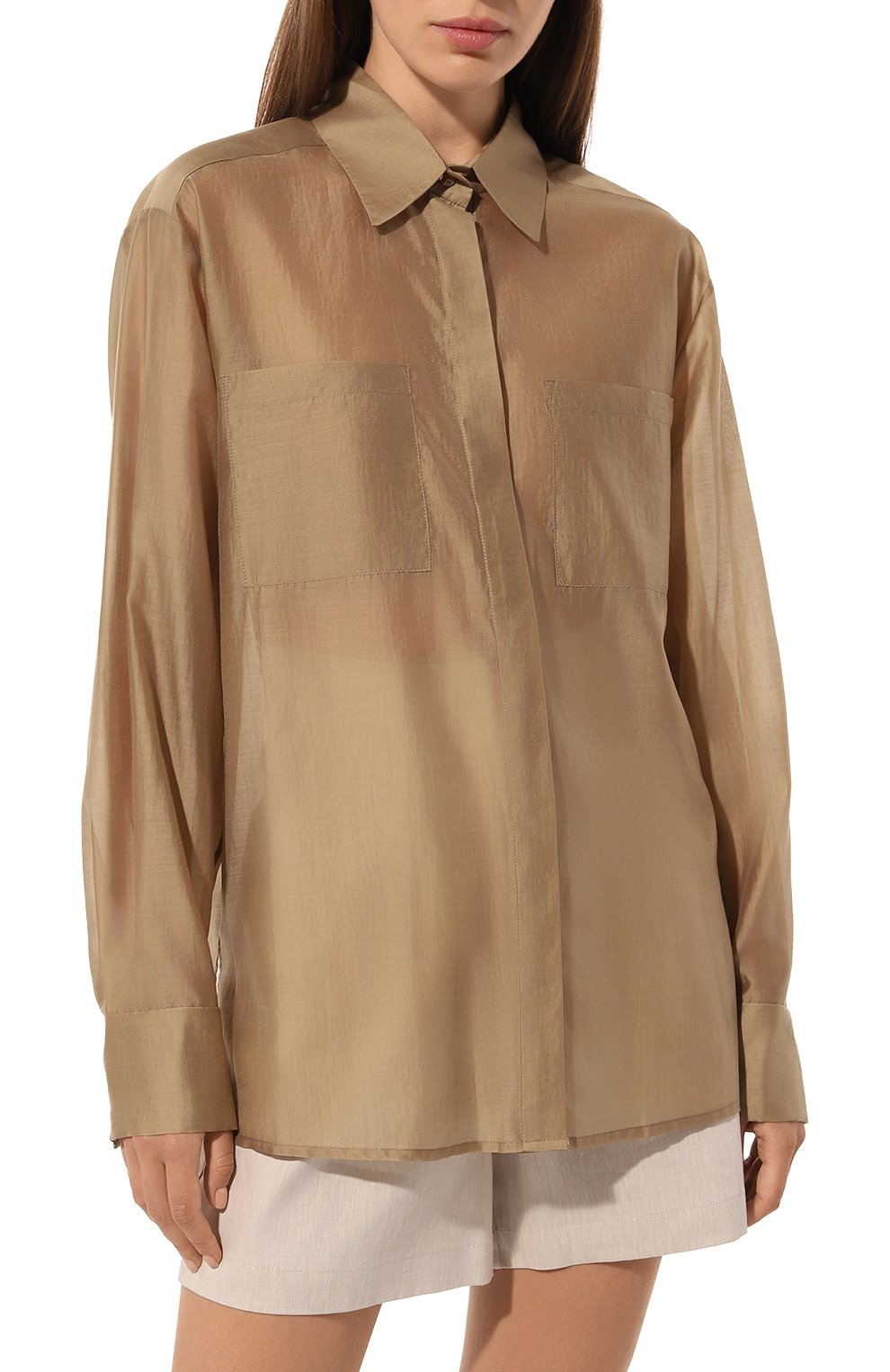 Рубашка FLASHIN темно-бежевого цвета по цене 26700 руб., арт. FS24SBB, фото 3 Рубашка FLASHIN, арт. FS24SBB, фото 3