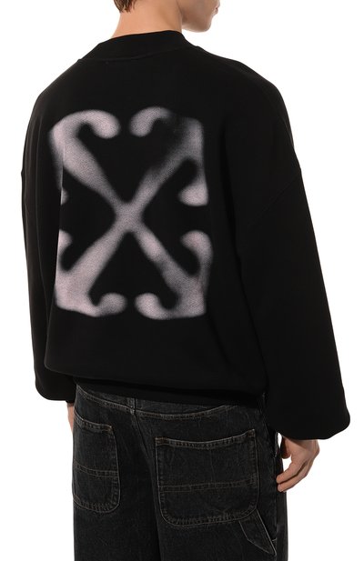 Хлопковый свитшот OFF-WHITE, арт. 0MBA070F24FLE001, фото 4