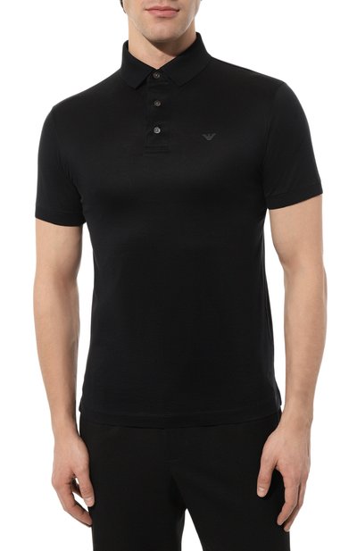 Поло из лиоцелла и хлопка EMPORIO ARMANI, арт. 8N1F98/1JUVZ, фото 3