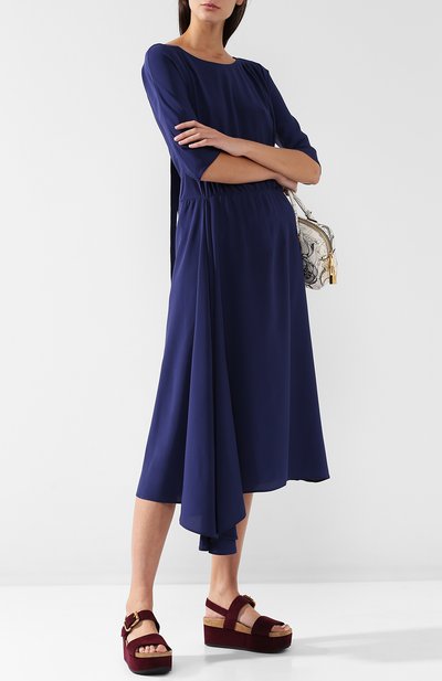 Замшевые босоножки на платформе PRADA, арт. 1XZ658-XVD-F0403-40, фото 2
