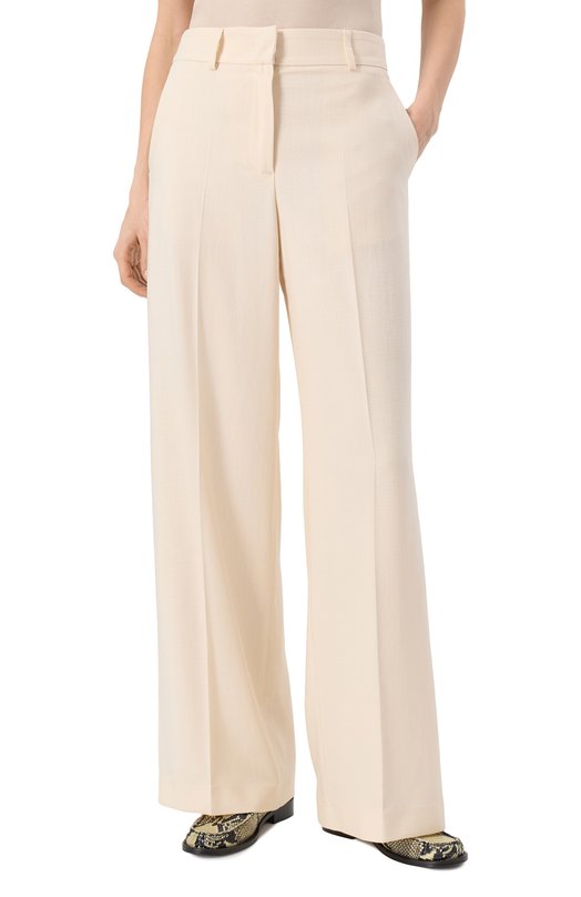 Брюки из вискозы MSGM 3841MDP16/257106 Кремовый  3841MDP16/257106 Фото 3