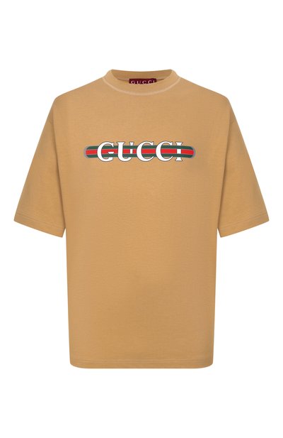 Мужская хлопковая футболка GUCCI, арт. 784361/XJGTE