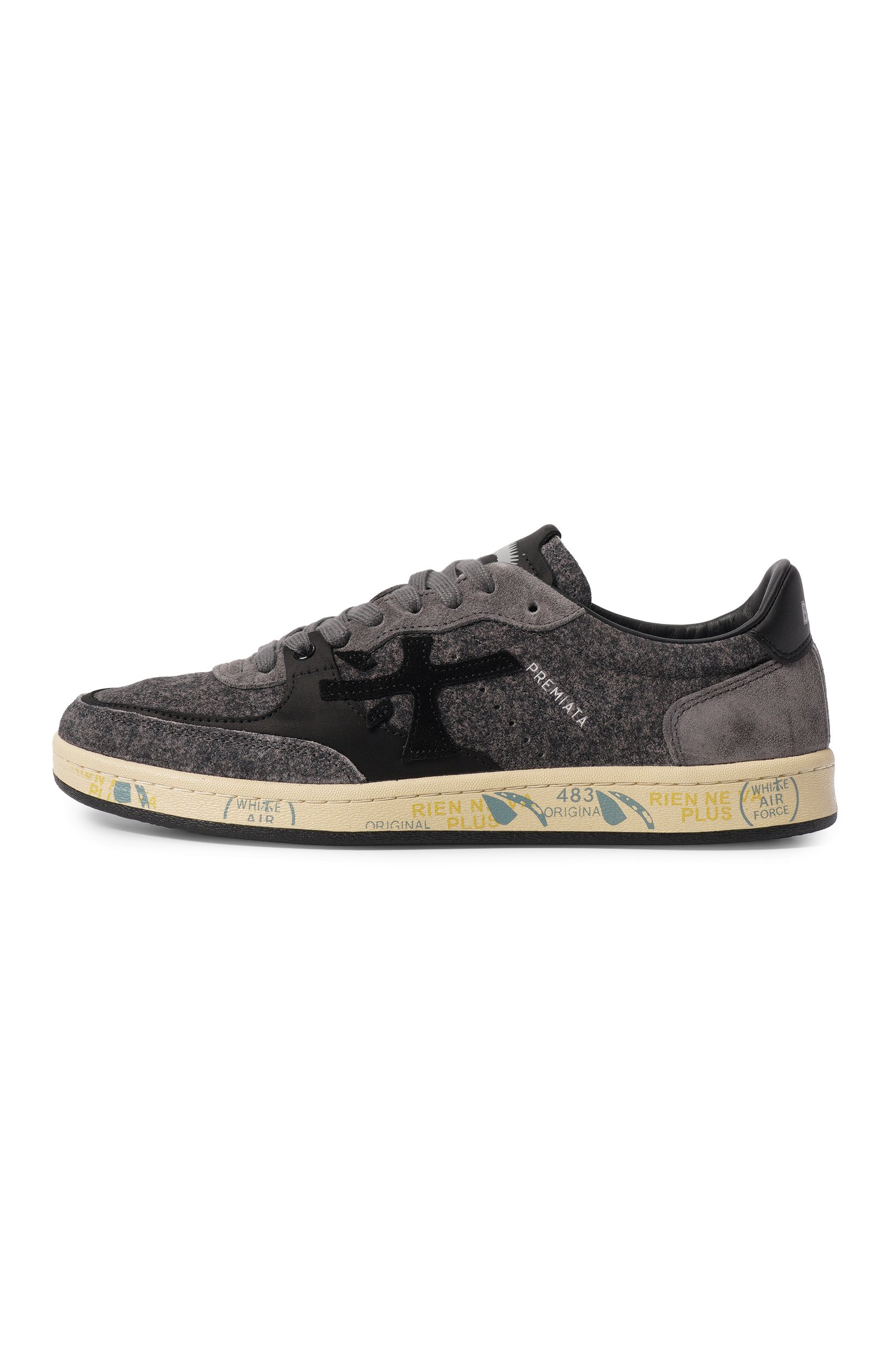 Замшевые кеды bskt clay PREMIATA серого цвета по цене 37550 руб., арт. BSKTCLAY/VAR 8713, фото 3 Замшевые кеды bskt clay PREMIATA, арт. BSKTCLAY/VAR 8713, фото 3