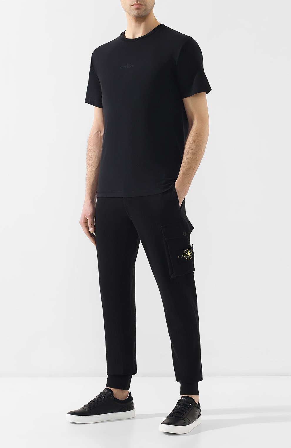 Хлопковые джоггеры STONE ISLAND, арт. 701565760, фото 2