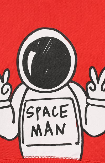 Хлопковый свитшот STELLA MCCARTNEY красного цвета по цене 3240 руб., арт. 566719/SNJ65, фото 3 Хлопковый свитшот STELLA MCCARTNEY, арт. 566719/SNJ65, фото 3