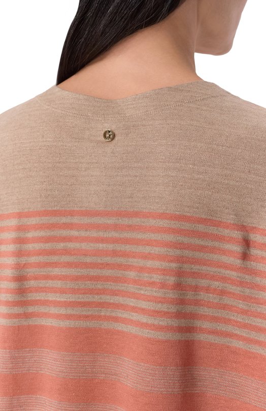 Льняная футболка Giorgio Armani GW003264/AF24984 Оранжевый  GW003264/AF24984 Фото 5