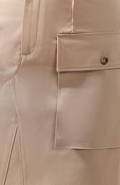 Хлопковая юбка MAISON MARGIELA бежевого цвета по цене 61900 руб., арт. S51MA0408/S52585, фото 5 Хлопковая юбка MAISON MARGIELA, арт. S51MA0408/S52585, фото 5
