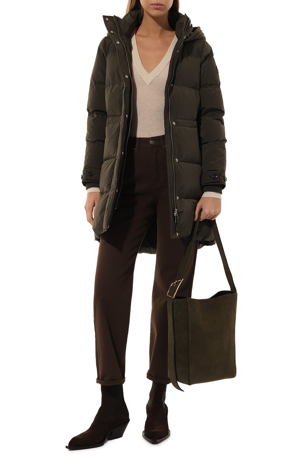 Сумка-шопер CLOSED хаки цвета по цене 63400 руб., арт. C90332-85J-22, фото 7 Сумка-шопер CLOSED, арт. C90332-85J-22, фото 7