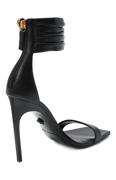 Кожаные босоножки safety pin VERSACE, арт. DST429P/DNA5, фото 4