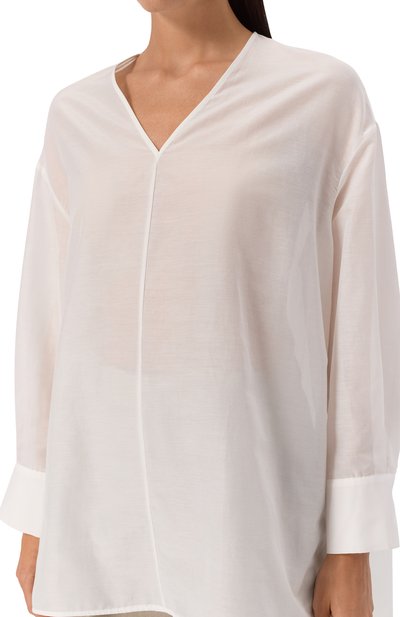 Блузка из хлопка и шелка 12 STOREEZ, арт. 125277, фото 5