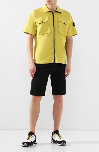 Хлопковая куртка STONE ISLAND желтого цвета по цене 25050 руб., арт. 701510802, фото 2 Хлопковая куртка STONE ISLAND, арт. 701510802, фото 2