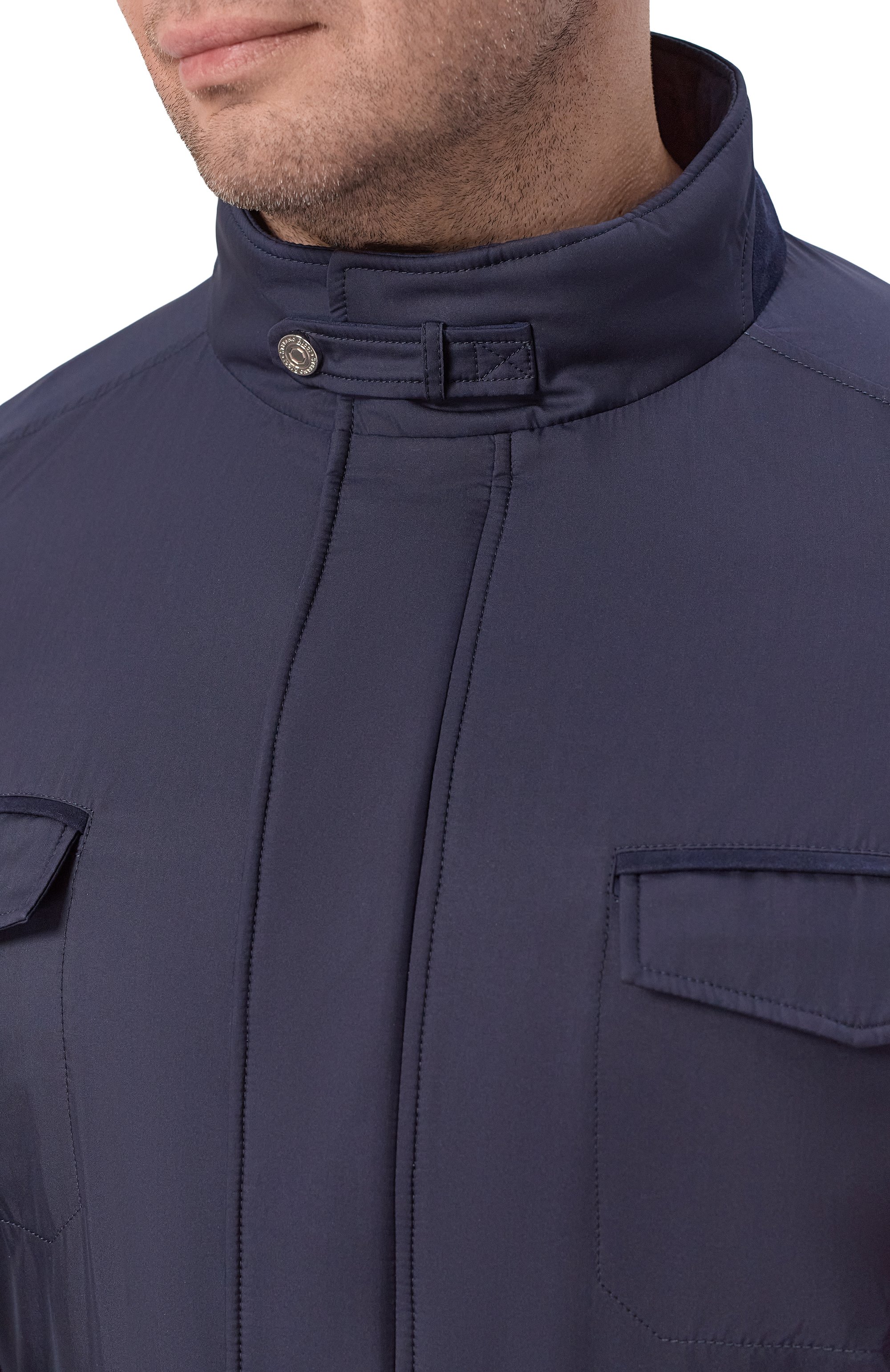 Шелковая куртка STEFANO RICCI темно-синего цвета по цене 722000 руб., арт. MDJ6200260/4934, фото 5 Шелковая куртка STEFANO RICCI, арт. MDJ6200260/4934, фото 5