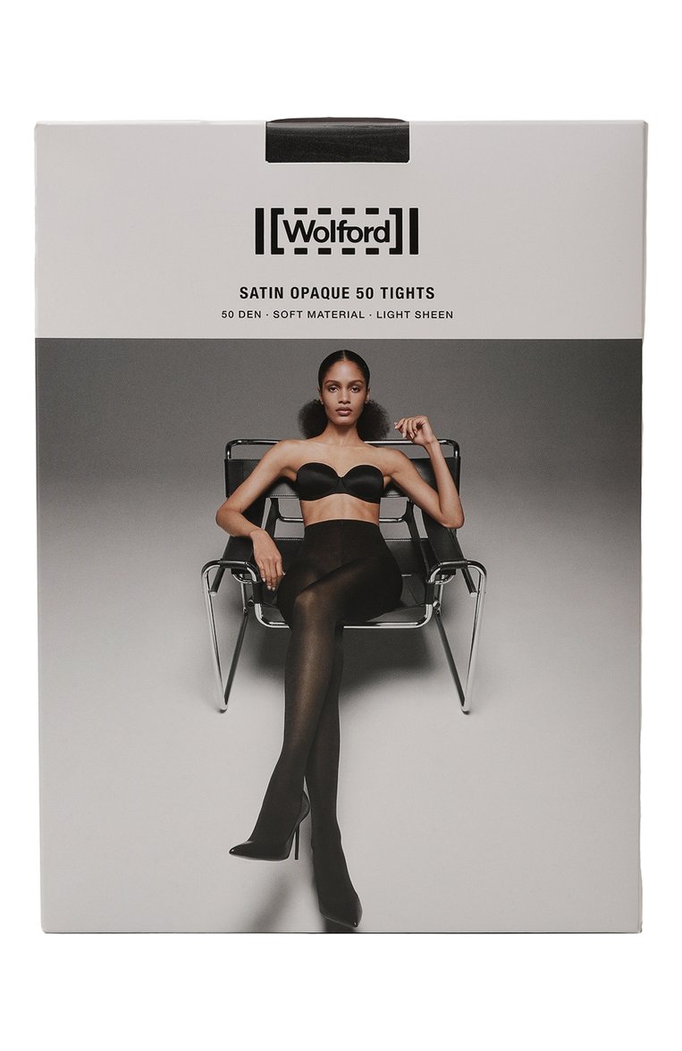 Женские колготки WOLFORD черного цвета, арт. 18379 | Фото 1 (Материал внешний: Синтетический материал; Нос: Не проставлено; Автоматизация Diginetica: Не назначено)