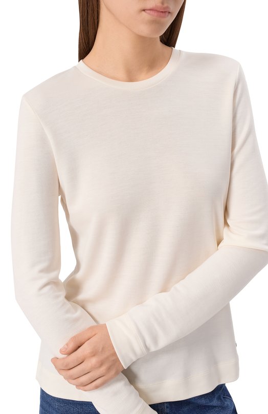 Лонгслив из лиоцелла Windsor 52 DT306 10019878/30047126 Кремовый  52 DT306 10019878/30047126 Фото 5