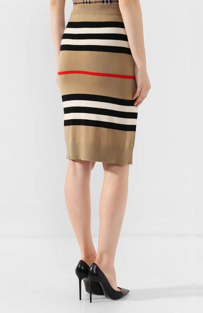 Шерстяная юбка BURBERRY, арт. 8015918, фото 4