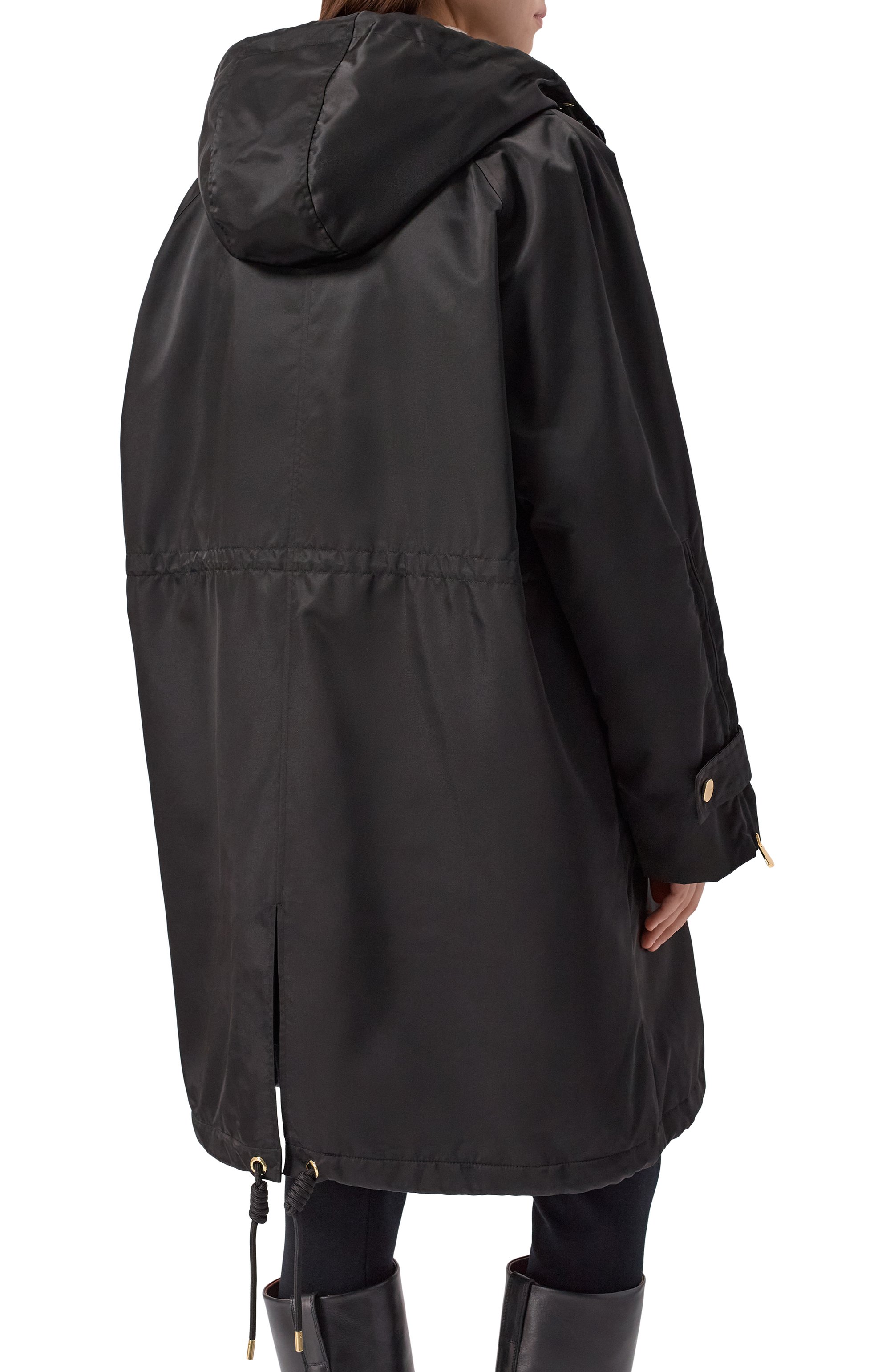 Комплект из парки и жилета PINKO черного цвета по цене 63950 руб., арт. 106015/A2ZA, фото 4 Комплект из парки и жилета PINKO, арт. 106015/A2ZA, фото 4