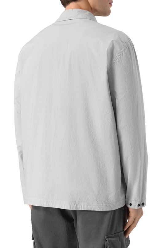 Хлопковая рубашка Stone Island K1S151200015-S0003 Серый  K1S151200015-S0003 Фото 4