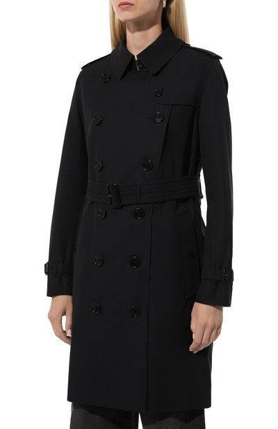 Хлопковый тренч BURBERRY черного цвета по цене 290500 руб., арт. 8045775, фото 3 Хлопковый тренч BURBERRY, арт. 8045775, фото 3