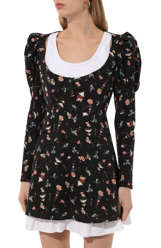 Хлопковое платье Botrois SKU0067311 Чёрный  SKU0067311 Фото 3