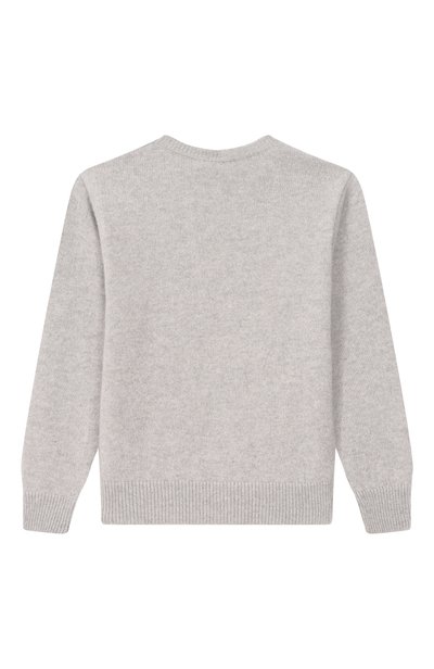 Шерстяной пуловер DOLCE & GABBANA серого цвета по цене 65950 руб., арт. L4KWE2/JDVH0, фото 2 Шерстяной пуловер DOLCE & GABBANA, арт. L4KWE2/JDVH0, фото 2
