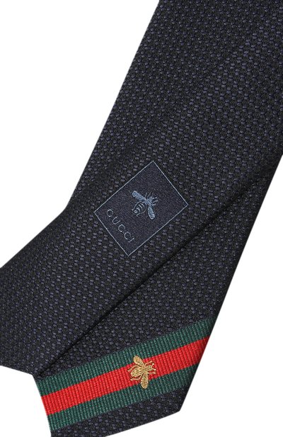 Шелковый галстук GUCCI, арт. 456510 4E002, фото 4