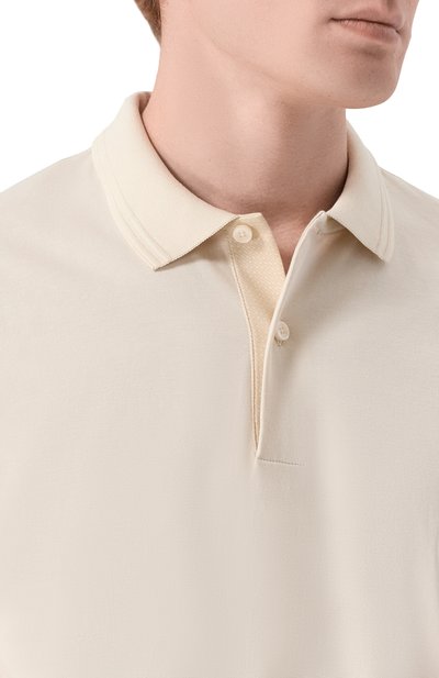 Хлопковое поло BOSS, арт. 50554185, фото 5