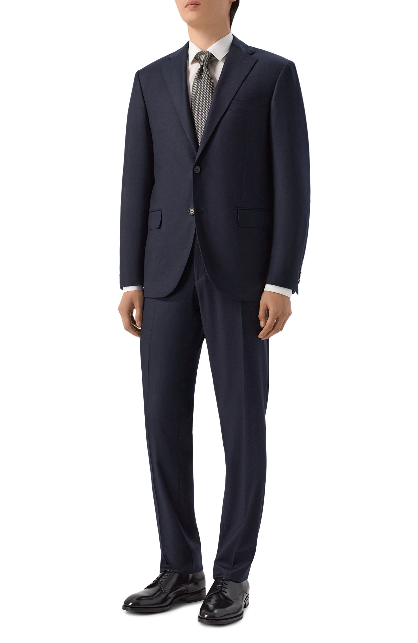 Шерстяной костюм CORNELIANI темно-синего цвета по цене 173000 руб., арт. 286008/2A18581_SET, фото 1 Шерстяной костюм CORNELIANI, арт. 286008/2A18581_SET, фото 1