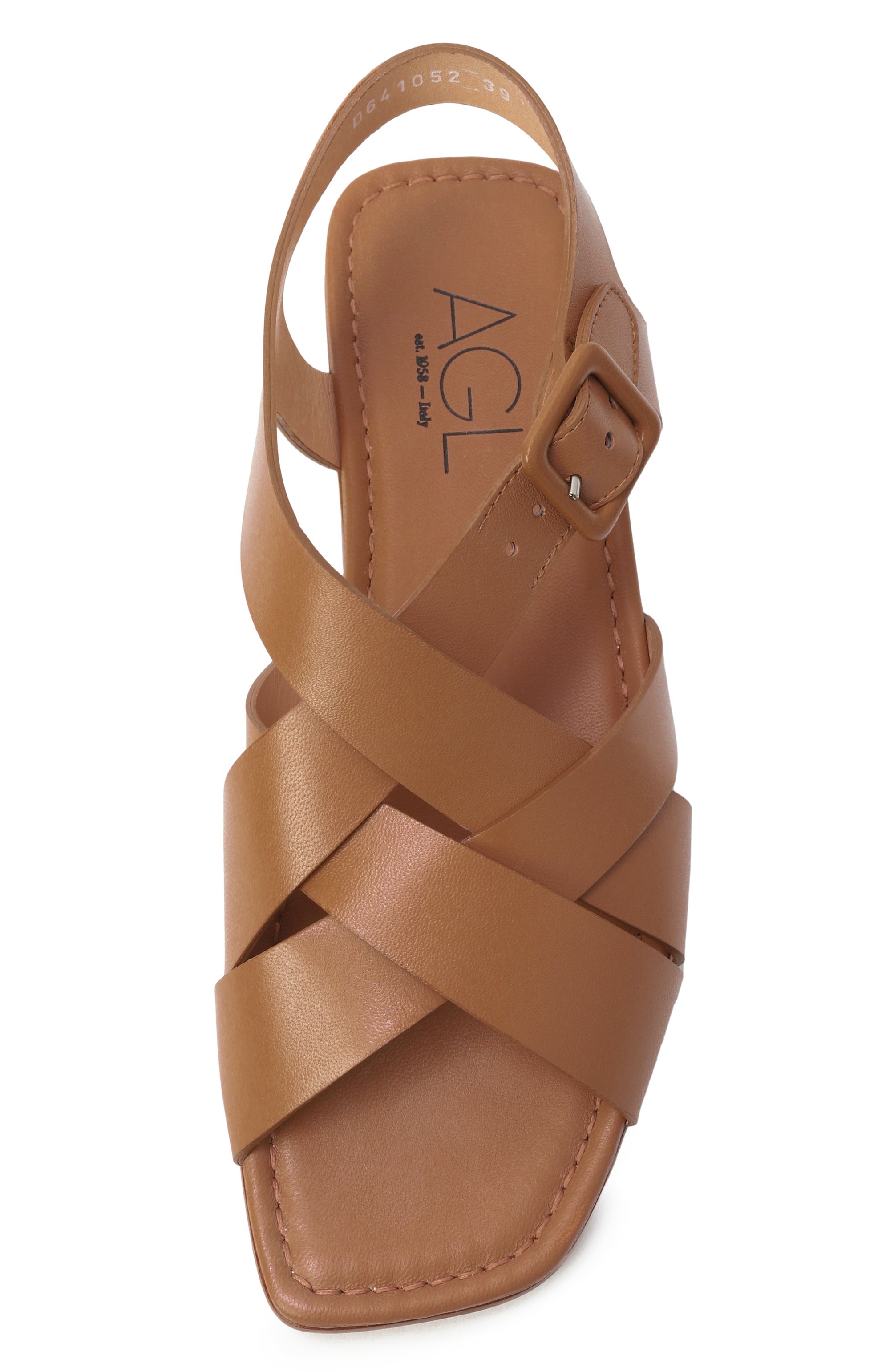 Кожаные сандалии elsy AGL светло-коричневого цвета по цене 43100 руб., арт. D641052PC/S0FTY, фото 6 Кожаные сандалии elsy AGL, арт. D641052PC/S0FTY, фото 6