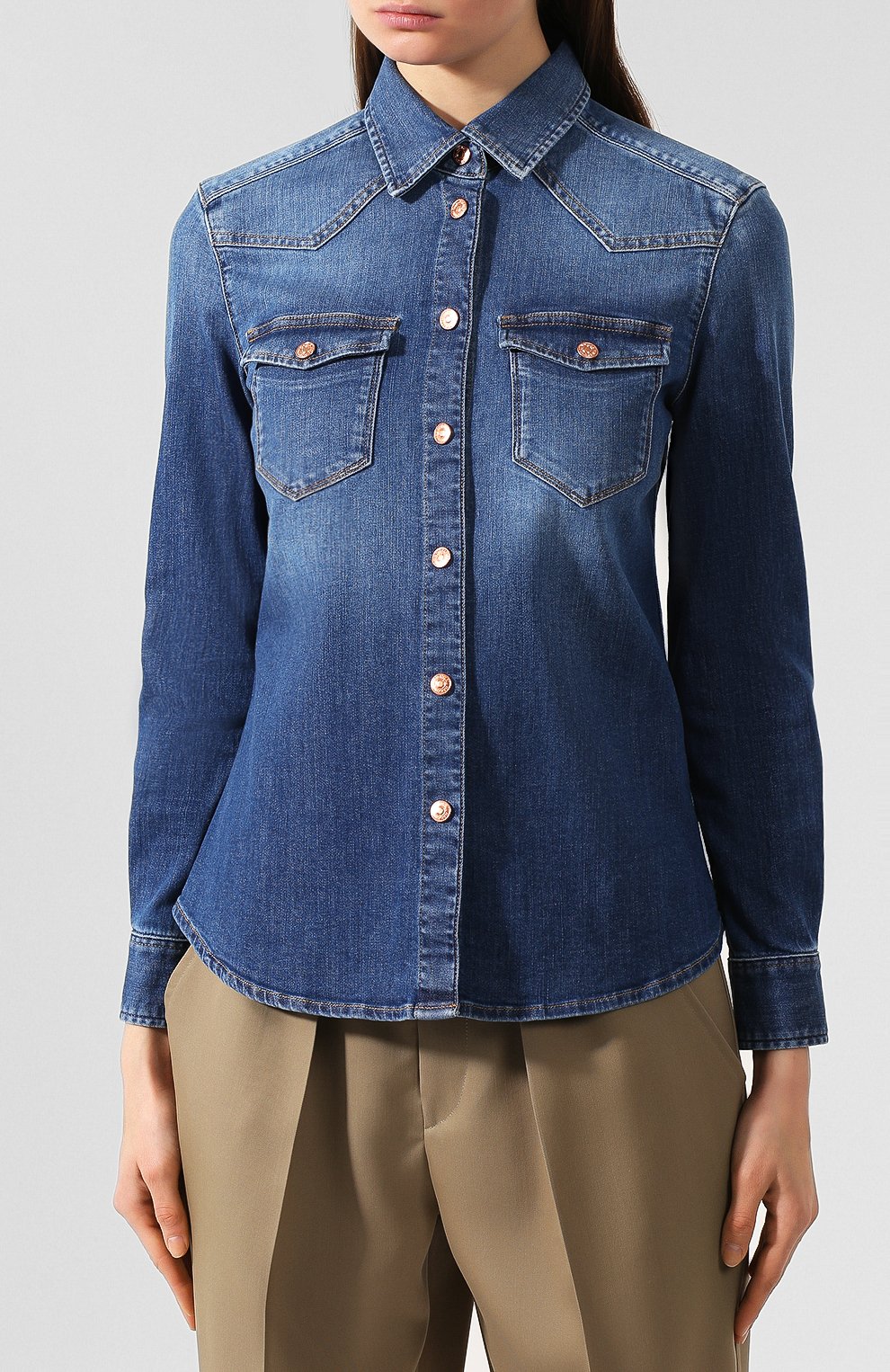 Джинсовая рубашка 7 FOR ALL MANKIND, арт. JSCQZ030TW, фото 3