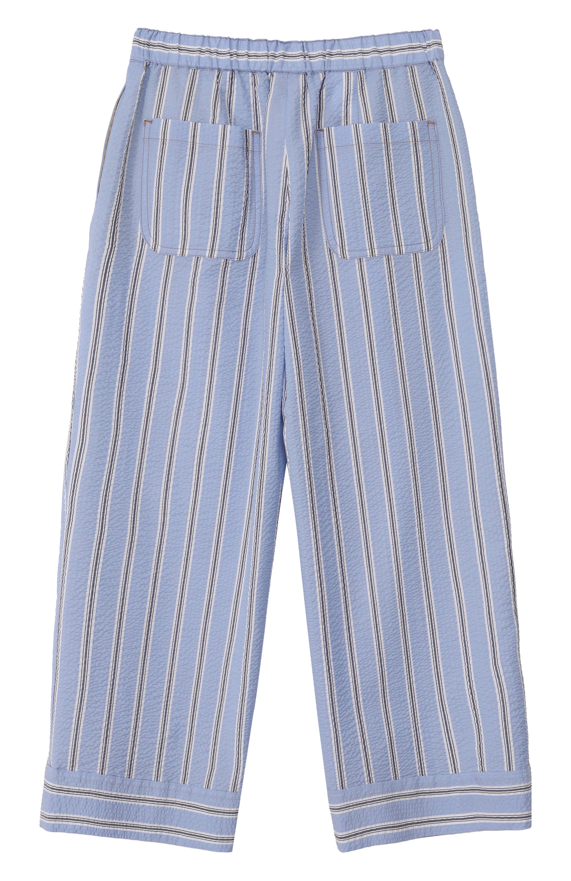 Хлопковые брюки BRUNELLO CUCINELLI голубого цвета по цене 64050 руб., арт. BL111P255B, фото 2 Хлопковые брюки BRUNELLO CUCINELLI, арт. BL111P255B, фото 2