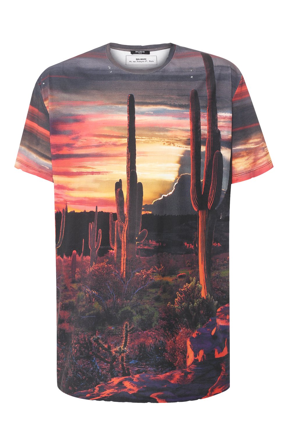 Хлопковая футболка BALMAIN, арт. TH11060/I257, фото 1